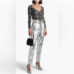 New Norma Kamali Top, Zebra Print, Size L